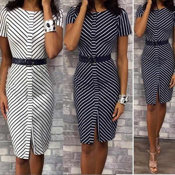 vintage plus size stripe women dress pritn o neck knee fashion summer casual loose female elegant office lady, Black;gray
vintage plus size stripe women dress pritn o neck knee fashion summer casual loose female elegant office lady, Black;gray