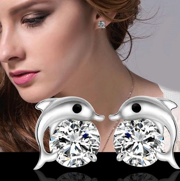 cute romantic dolphin love stud earrings for women earring ear jewelry stering silver round, Golden;silver
cute romantic dolphin love stud earrings for women earring ear jewelry stering silver round, Golden;silver
