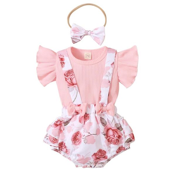 clothing sets 3pcs baby girls clothes set summer born infant ruffle floral print overalls headband outfit for toddler d30, White
clothing sets 3pcs baby girls clothes set summer born infant ruffle floral print overalls headband outfit for toddler d30, White