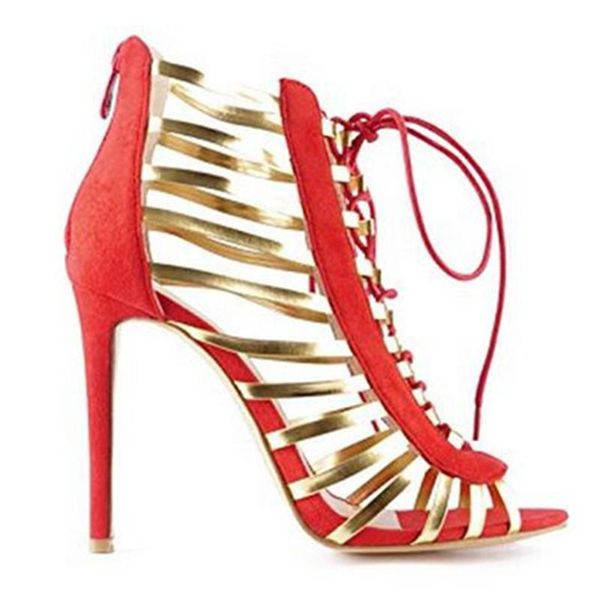 fashion high heel zip lace women sandals party wedding shoes for woman plus, Black
fashion high heel zip lace women sandals party wedding shoes for woman plus, Black