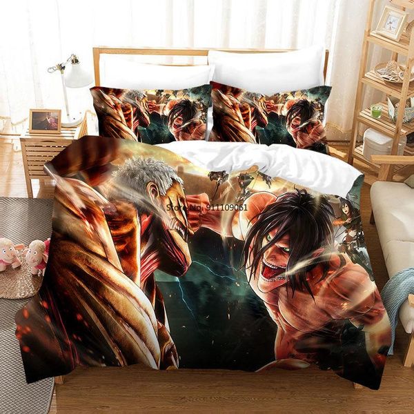 bedding sets 2-3pcs anime duvet cover for adults japanese attack on titan kids boys 3d set king sizequilt bed linen
bedding sets 2-3pcs anime duvet cover for adults japanese attack on titan kids boys 3d set king sizequilt bed linen