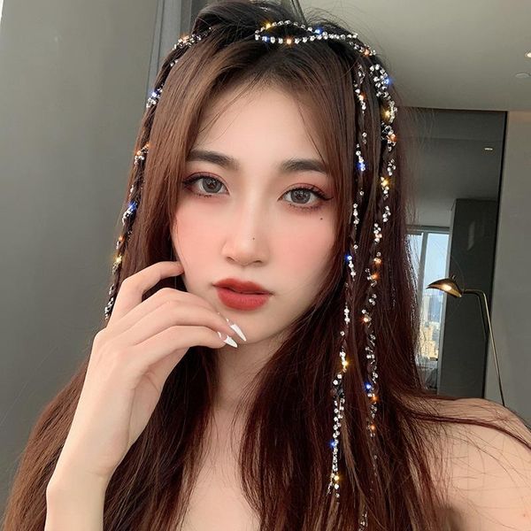 hair clips & barrettes fashion bling rhinestone tassel braided accessories women 2021 headband trendy jewelry elegant rope headwear, Golden;silver
hair clips & barrettes fashion bling rhinestone tassel braided accessories women 2021 headband trendy jewelry elegant rope headwear, Golden;silver