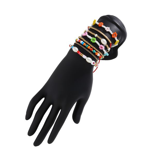 seed beaded strands bracelet personalized handmade bohemian style multi-layer colorful strand bracelets set simple and fashionable rice bead, Black
seed beaded strands bracelet personalized handmade bohemian style multi-layer colorful strand bracelets set simple and fashionable rice bead, Black