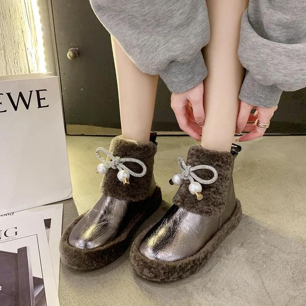 boots furry snow women 2021 winter plus fleece women's warm cotton rhinestone bow lamb hair short, Black
boots furry snow women 2021 winter plus fleece women's warm cotton rhinestone bow lamb hair short, Black