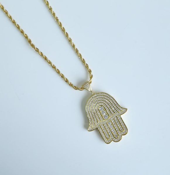 men's white gold color iced out cubic zirconia hamsa hand pendant charm hip hop necklace with chain chains, Silver
men's white gold color iced out cubic zirconia hamsa hand pendant charm hip hop necklace with chain chains, Silver