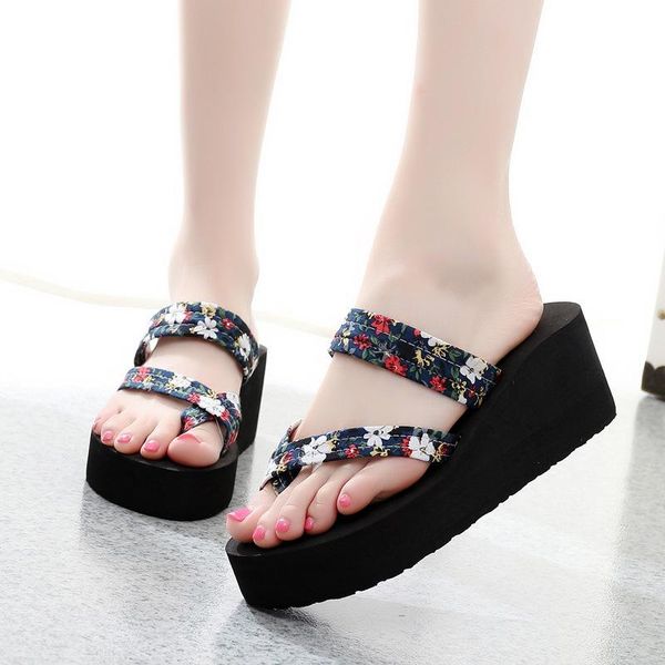 slippers wedge women flip flop flower shoes for sandals mules high heels woman home summer, Black
slippers wedge women flip flop flower shoes for sandals mules high heels woman home summer, Black