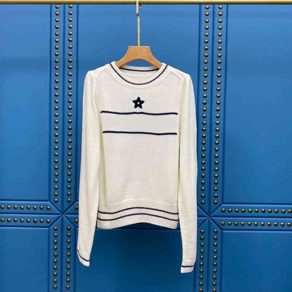 2022 factory wholesale new model d + age reduced star beige long sleeve letter knitted women's pullover sweater in autumn and winter 21, White;black
2022 factory wholesale new model d + age reduced star beige long sleeve letter knitted women's pullover sweater in autumn and winter 21, White;black