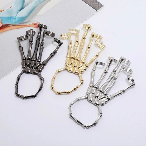 charm bracelets creative skull claw bracelet for women hip hop rock adjustable elastic gothic style jewelry, Golden;silver
charm bracelets creative skull claw bracelet for women hip hop rock adjustable elastic gothic style jewelry, Golden;silver