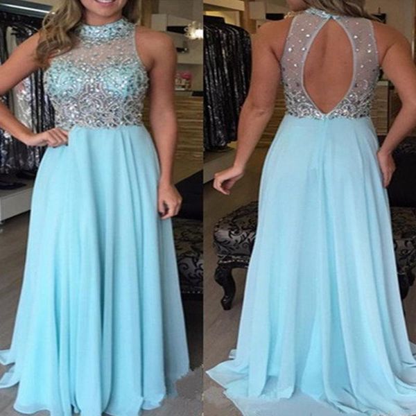 party dresses delicate open back high neck prom 2021 sleeveless beads chiffon long evening gowns custom made, White;black
party dresses delicate open back high neck prom 2021 sleeveless beads chiffon long evening gowns custom made, White;black