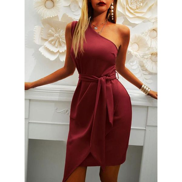casual dresses one shoulder satin midi women elegant ruched lace up bodycon party dress 2021 summer sleeveless slit red, Black;gray
casual dresses one shoulder satin midi women elegant ruched lace up bodycon party dress 2021 summer sleeveless slit red, Black;gray