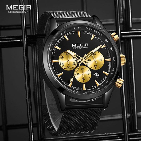wristwatches 2021 megir casual luxury mesh belt fashion quartz gold watch mens watches brand waterproof clock relogio masculino, Slivery;brown
wristwatches 2021 megir casual luxury mesh belt fashion quartz gold watch mens watches brand waterproof clock relogio masculino, Slivery;brown