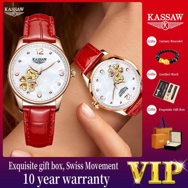 wristwatches kassaw watches for women sapphire leather automatic watch mechanical classic ladies casual waterproof wristwatch, Slivery;brown
wristwatches kassaw watches for women sapphire leather automatic watch mechanical classic ladies casual waterproof wristwatch, Slivery;brown