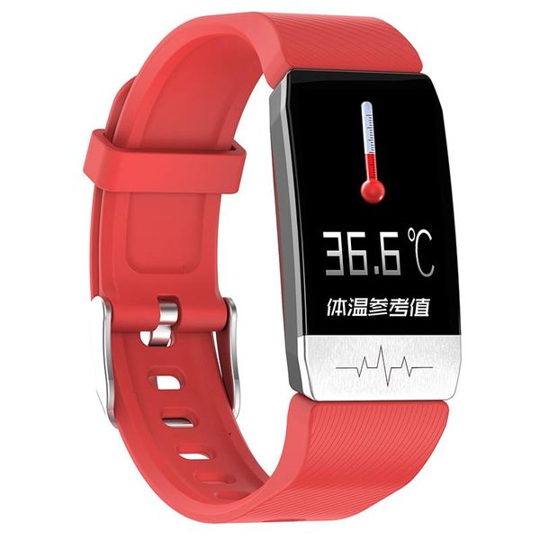 watch bands t1 smart band with temperature immune measure ecg heart rate weather forecast drinking remind, Black;brown
watch bands t1 smart band with temperature immune measure ecg heart rate weather forecast drinking remind, Black;brown