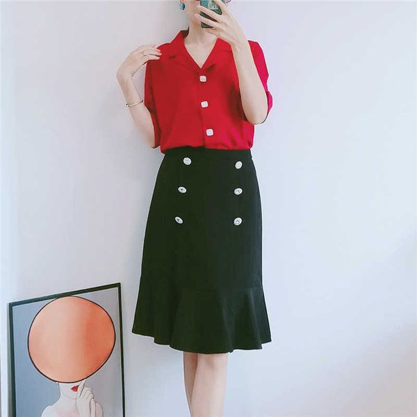 skirts double breasted waist high fishtail female skirts spring and mid-length summer ol'babados vskirt zqc3, Black
skirts double breasted waist high fishtail female skirts spring and mid-length summer ol'babados vskirt zqc3, Black