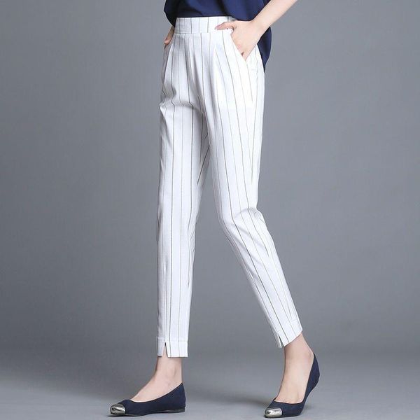 women's pants & capris 2021 fashion women spring summer stripe harem high waist elastic loose long casual trousers plus size p259, Black;white
women's pants & capris 2021 fashion women spring summer stripe harem high waist elastic loose long casual trousers plus size p259, Black;white