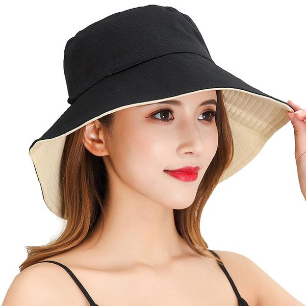 wide brim hats fashion solid double-sided sun hat all-match big summer protection fisherman windproof cotton bucket accessory, Blue;gray
wide brim hats fashion solid double-sided sun hat all-match big summer protection fisherman windproof cotton bucket accessory, Blue;gray