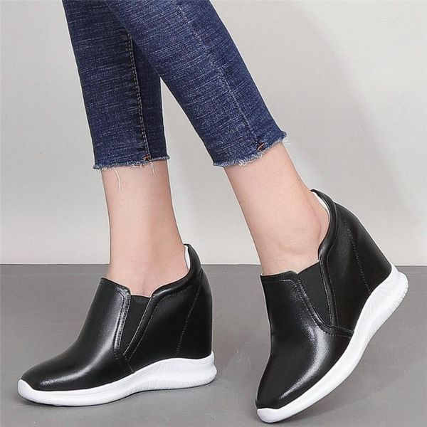 boots low fashion sneakers women slip on genuine leather wedges high heel ankle female round toe pumps shoes casual, Black
boots low fashion sneakers women slip on genuine leather wedges high heel ankle female round toe pumps shoes casual, Black