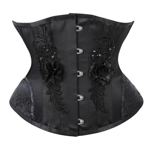 pure manual rose embroidery underbust corset drawstring steel boned breasted bustiers belt beading flower sticking bodice & corsets, Black;white
pure manual rose embroidery underbust corset drawstring steel boned breasted bustiers belt beading flower sticking bodice & corsets, Black;white