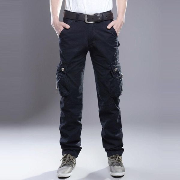 men's cargo pants men casual multi pockets cotton tactical trousers work mens joggers overalls pantalon homme plus size 42, Black
men's cargo pants men casual multi pockets cotton tactical trousers work mens joggers overalls pantalon homme plus size 42, Black