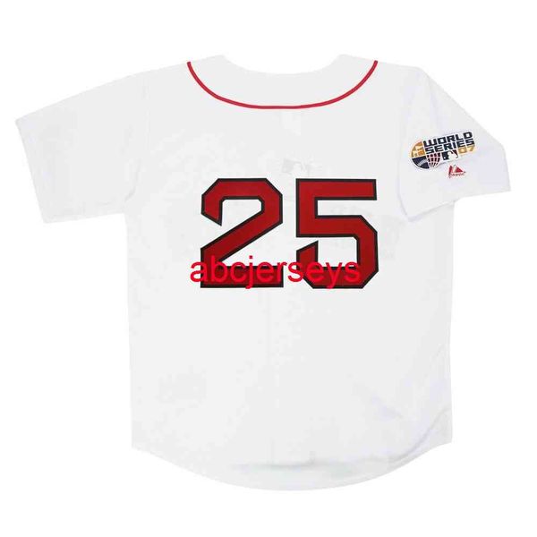 stitched custom mike lowell 2007 home white world series jersey add name number baseball jersey, Black
stitched custom mike lowell 2007 home white world series jersey add name number baseball jersey, Black