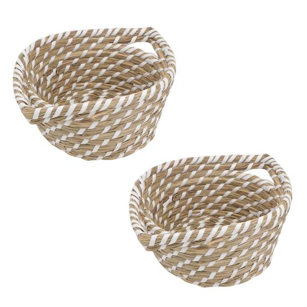 2pcs home decorative storage basket straw woven retro sundries organizer laundry & organization
2pcs home decorative storage basket straw woven retro sundries organizer laundry & organization