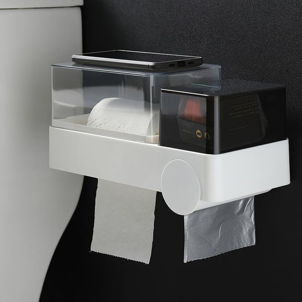 toilet paper holders holder wall-mounted waterproof tissue box with storage rack bathroom roll organizer home multifunctional case
toilet paper holders holder wall-mounted waterproof tissue box with storage rack bathroom roll organizer home multifunctional case