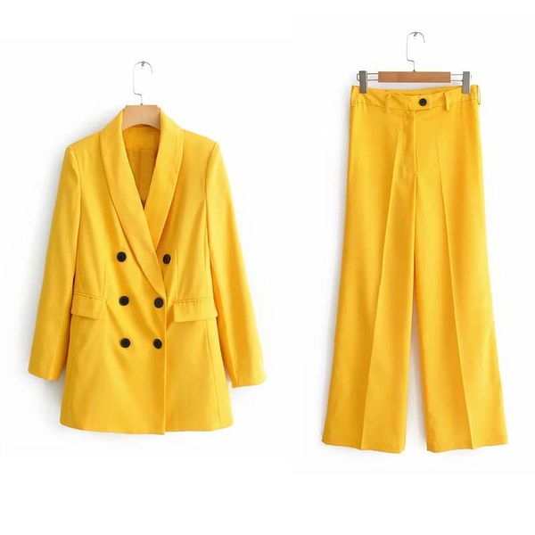 casual yellow pink blazer feminino work pant suits 2 piece sets double breasted jacket & buttons trousers suit women coat l0020 women's, White;black
casual yellow pink blazer feminino work pant suits 2 piece sets double breasted jacket & buttons trousers suit women coat l0020 women's, White;black