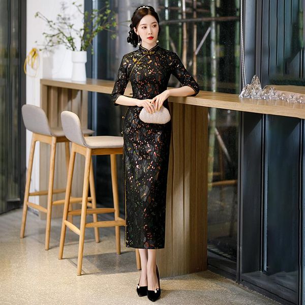 ethnic clothing traditional women half sleeve lace qipao vintage oriental mandarin collar cheongsam chinese formal dress oversize 4xl, Red
ethnic clothing traditional women half sleeve lace qipao vintage oriental mandarin collar cheongsam chinese formal dress oversize 4xl, Red