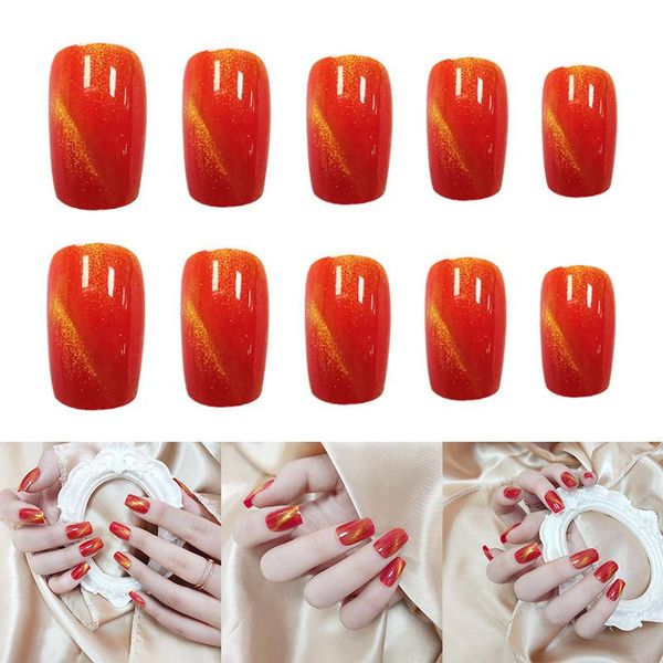 false nails 24pcs cat eye nail wear long paragraph fashion manicure patch save time wearable smj, Red;gold
false nails 24pcs cat eye nail wear long paragraph fashion manicure patch save time wearable smj, Red;gold