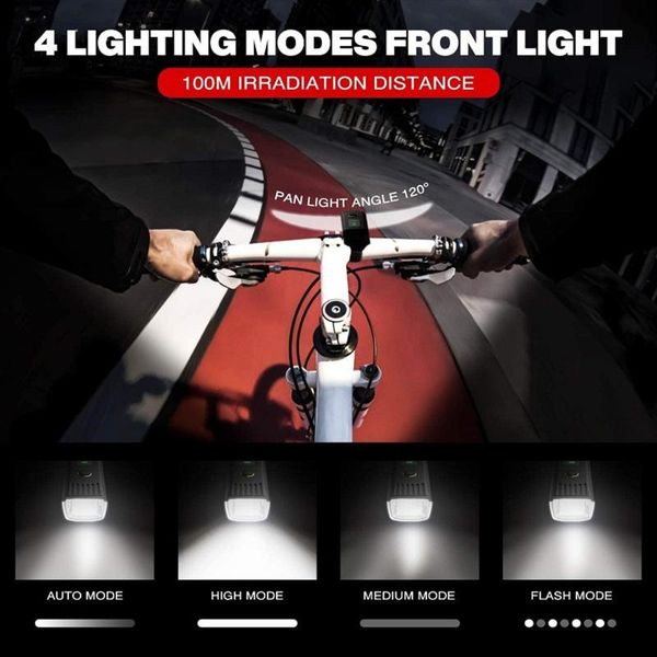 bike light set usb rechargeable bicycle front headlight back taillight 4 modes lights
bike light set usb rechargeable bicycle front headlight back taillight 4 modes lights