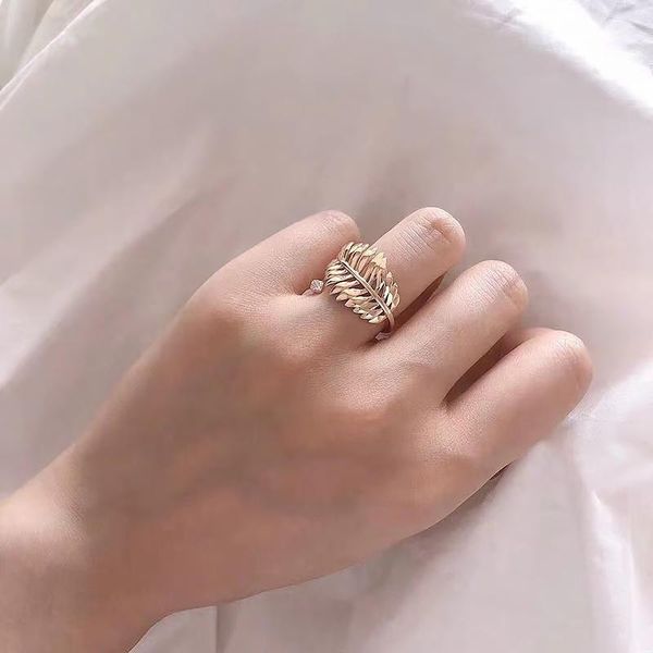 cluster rings gold leaf modeling ring 925 pure silver micro inlaid zircon leisure lovely fashion personality high-end women, Golden;silver
cluster rings gold leaf modeling ring 925 pure silver micro inlaid zircon leisure lovely fashion personality high-end women, Golden;silver