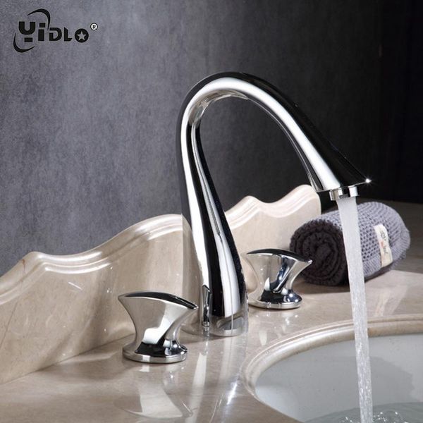 bathroom sink faucets fashion creative basin faucet and cold water deck mount 3 pcs brushed nickel/black mixer taps two handles d1
bathroom sink faucets fashion creative basin faucet and cold water deck mount 3 pcs brushed nickel/black mixer taps two handles d1