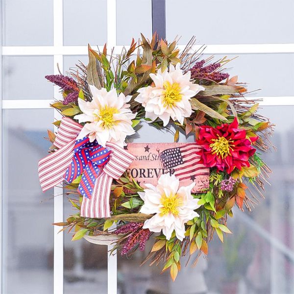 decorative flowers & wreaths hanging ornament independence day artificial bowknot pendant craftwork for door wall
decorative flowers & wreaths hanging ornament independence day artificial bowknot pendant craftwork for door wall