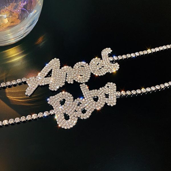 chokers luxury full rhinestone crystal angel baby letters pendants tennis chain choker necklace female collares statement jewelry, Golden;silver
chokers luxury full rhinestone crystal angel baby letters pendants tennis chain choker necklace female collares statement jewelry, Golden;silver