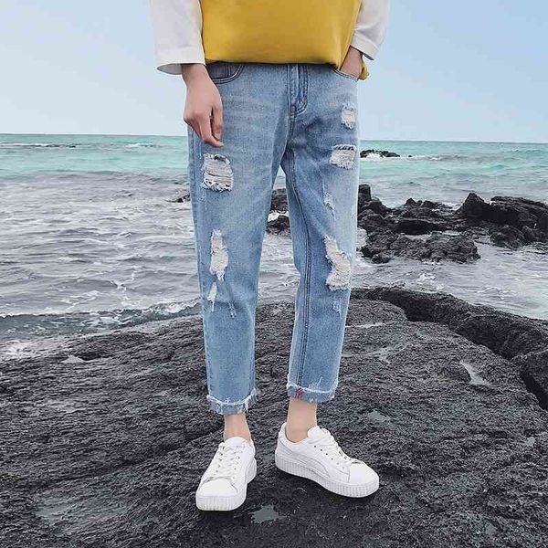 men's jeans hole ripped men loose straight high street frayed casual pants fashion blue mens travel ankle-length trousers biker ft
men's jeans hole ripped men loose straight high street frayed casual pants fashion blue mens travel ankle-length trousers biker ft