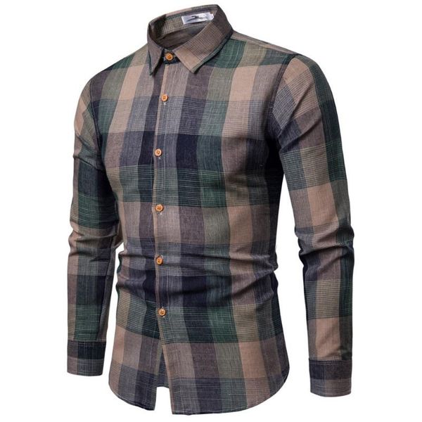 men's casual shirts fashion mens long sleeve fit slim plaid shirt blouse printed 2021 dropshiping camisa masculina w1003, White;black
men's casual shirts fashion mens long sleeve fit slim plaid shirt blouse printed 2021 dropshiping camisa masculina w1003, White;black