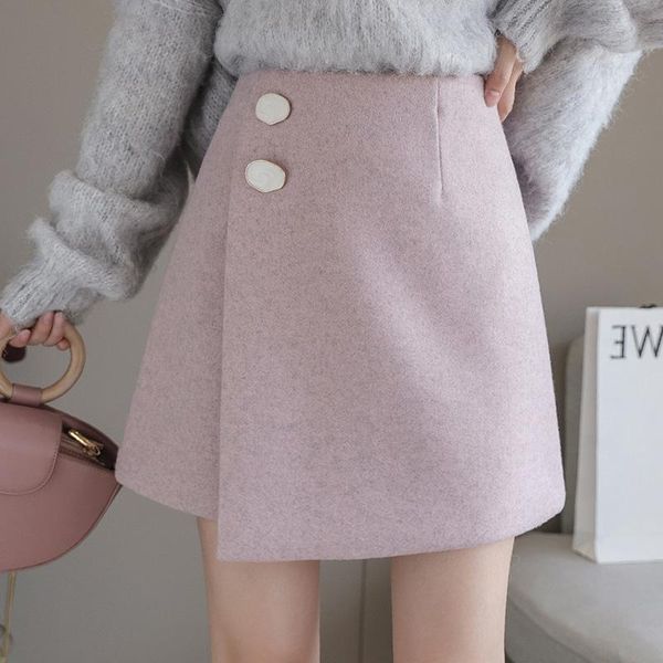 thick woolen irregular short skirt women 2021 winter high-waist solid color all-match skirts, Black
thick woolen irregular short skirt women 2021 winter high-waist solid color all-match skirts, Black