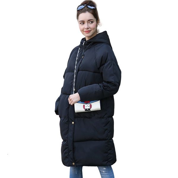 women 2019 new parkas winter coat thicken cotton oversized outerwear hooded long sleeve down jaqueta jacket, Black
women 2019 new parkas winter coat thicken cotton oversized outerwear hooded long sleeve down jaqueta jacket, Black