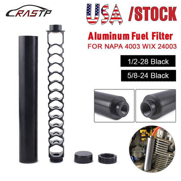6" 10 inch spiral 1/2-28 5/8-24 single core black aluminum tube car fuel filter solvent trap for napa 4003 wix 24003 rs-ofi043
6" 10 inch spiral 1/2-28 5/8-24 single core black aluminum tube car fuel filter solvent trap for napa 4003 wix 24003 rs-ofi043