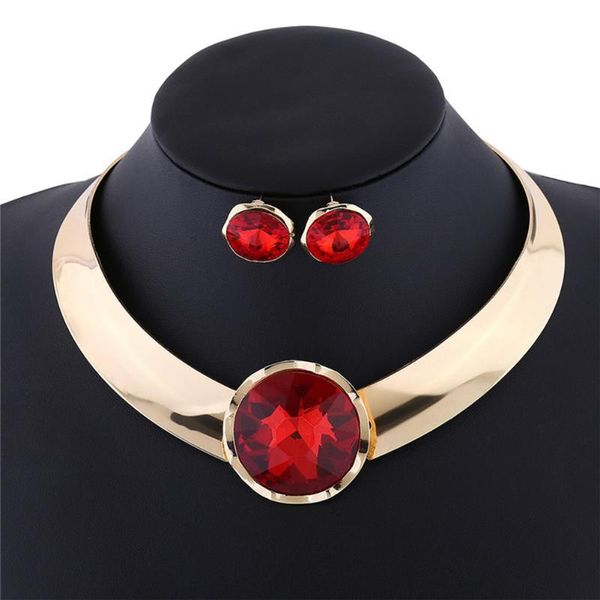 earrings & necklace fashion women cubic zirconia charm choker stud jewelry set for metal exaggerated punk glossy necklaces, Silver
earrings & necklace fashion women cubic zirconia charm choker stud jewelry set for metal exaggerated punk glossy necklaces, Silver