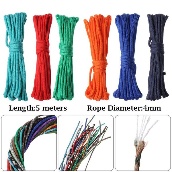 20meter 7-strand lanyard tent ropes 4mm paracord cord nylon rope survival outdoor camping equipment gadgets
20meter 7-strand lanyard tent ropes 4mm paracord cord nylon rope survival outdoor camping equipment gadgets