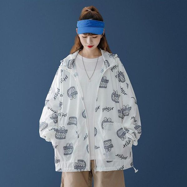 women's jackets nice sun protection women hooded coat summer breathable jacket harajuku loose outdoor protectio female, Black;brown
women's jackets nice sun protection women hooded coat summer breathable jacket harajuku loose outdoor protectio female, Black;brown