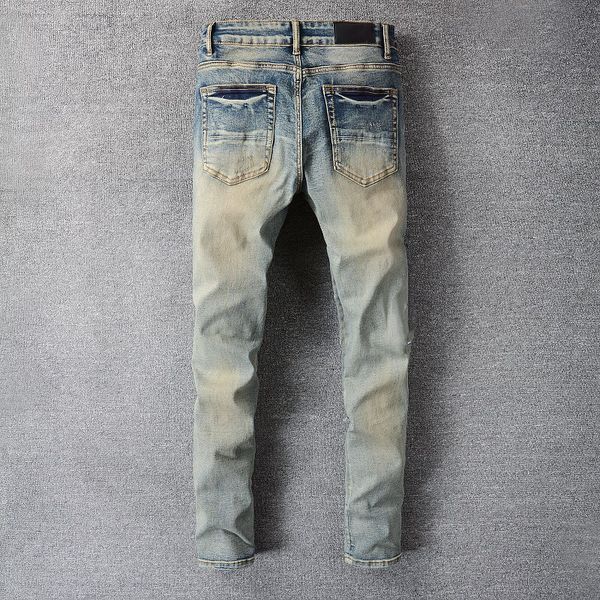 designer fashion mens slim leg jeans quality skinny letter pattern ripped denim high street biker pants size 28-40, Blue
designer fashion mens slim leg jeans quality skinny letter pattern ripped denim high street biker pants size 28-40, Blue