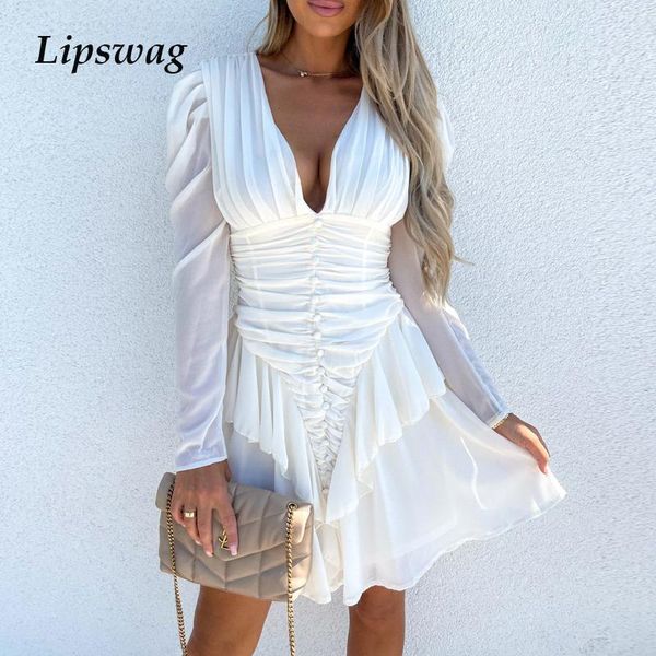 casual dresses spring autumn fashion long sleeve ruffle draped dress elegant women deep v-neck party ladies solid mini chic, Black;gray
casual dresses spring autumn fashion long sleeve ruffle draped dress elegant women deep v-neck party ladies solid mini chic, Black;gray