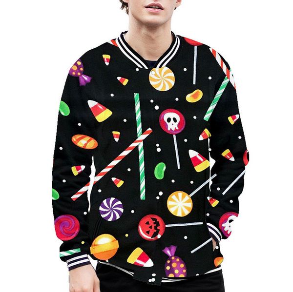 Halloween Jackets Men Women Shorts Coat Pumpkin Lollipop Pattern Baseball Jacket High Quality Comfortable Fashion Travel Sports Party XXL 2XL, Black;brown
Halloween Jackets Men Women Shorts Coat Pumpkin Lollipop Pattern Baseball Jacket High Quality Comfortable Fashion Travel Sports Party XXL 2XL, Black;brown