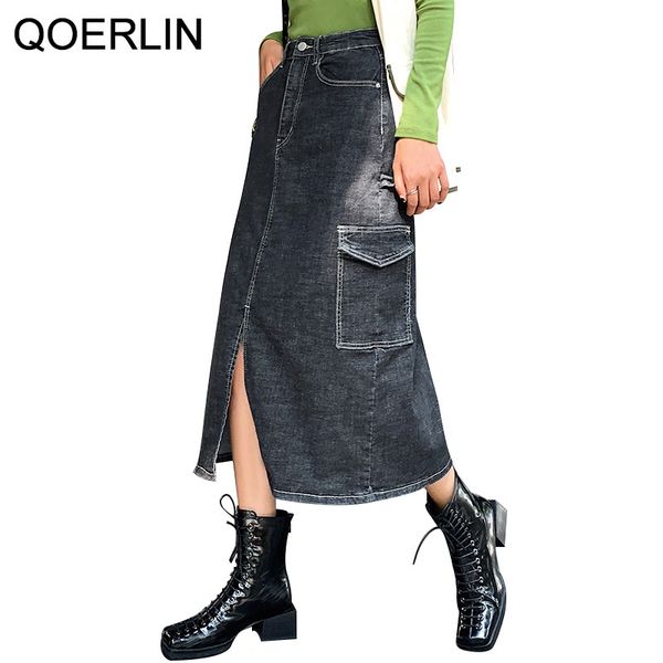 suits big size denim women side pocket a-line high waist back slit mid length 3xl loose casual mom jeans skirt, Black
suits big size denim women side pocket a-line high waist back slit mid length 3xl loose casual mom jeans skirt, Black