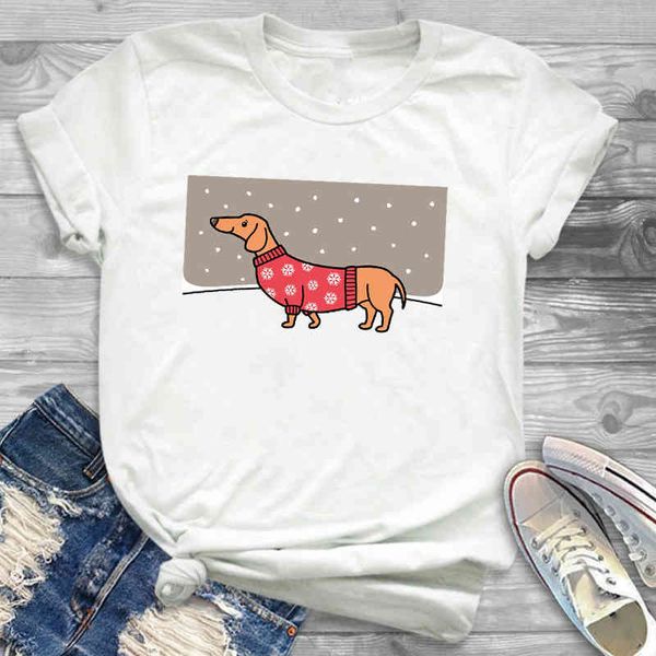 women's t-shirt cartoon dachshund dogs print merry christmas women/men t-shirt female santa claus reindeer short sleeve tee v4mi, White
women's t-shirt cartoon dachshund dogs print merry christmas women/men t-shirt female santa claus reindeer short sleeve tee v4mi, White