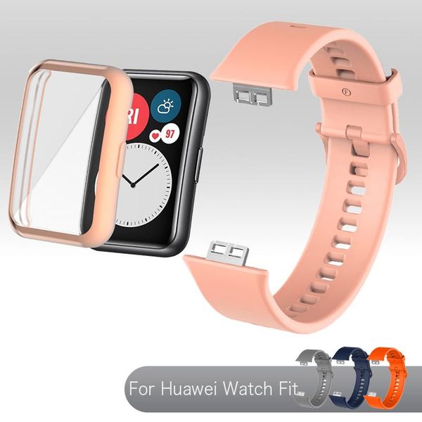 watch bands for huawei fit smartwatch replacement strap watchband protective case full screen cover sport band wrist bracelet, Black;brown
watch bands for huawei fit smartwatch replacement strap watchband protective case full screen cover sport band wrist bracelet, Black;brown