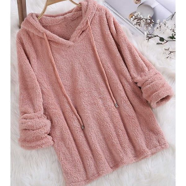 s-5xl plus size autumn winter women casual long sleeve sweatshirt long sleeve plush fluffy hoodies fleece pullover teddy pajama 210709, Black
s-5xl plus size autumn winter women casual long sleeve sweatshirt long sleeve plush fluffy hoodies fleece pullover teddy pajama 210709, Black