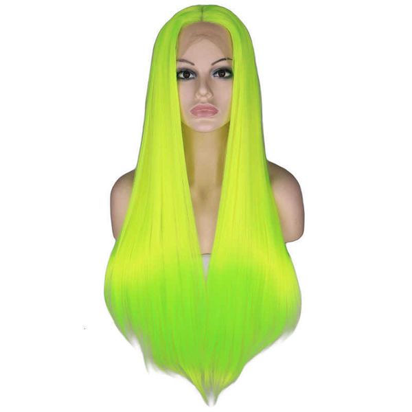 selling female front lace wig orcent green long straight hair chemical fiber head cover, Black
selling female front lace wig orcent green long straight hair chemical fiber head cover, Black